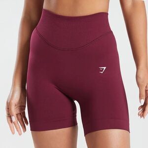 Gymshark SWEAT SEAMLESS SHORTS Plum Pink XS NWT in packaging